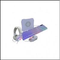 KIT TECLADO GAMER 4 EN 1 Mouse y Audifonos Gamer Sonido Envolvente 7.1 Berry