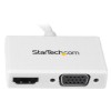 ADAPTADOR CONVERTIDOR MINI DISPLAYPORT A HDMI O VGA BLANCO . Imagen