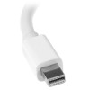 ADAPTADOR CONVERTIDOR MINI DISPLAYPORT A HDMI O VGA BLANCO . Imagen