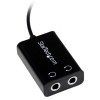 ADAPTADOR DIVISOR SPLITTER AUDIFONOS 2X MINI JACK 3.5MM    . Imagen