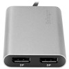 ADAPTADOR THUNDERBOLT 3 A 2 PUE RTOS DISPLAYPORT 4K60 Imagen