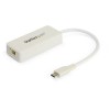 ADAPTADOR USB TIPO C A ETHERNE T CON PUERTO USB EXTRA - BLANCO Imagen