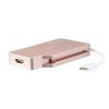 ADAPTADOR VIDEO USB-C A HDMI DVI VGA MINIDP ROSA DORADO Imagen