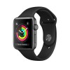 APPLE WATCH SERIES 3 GPS GRIS ESPACIAL 42 MM CORREA DEPORTI NEGRA Imagen