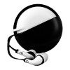 AUDIFONOS DE VIAJE  IN-EAR CON MICROFONO (NEGRO/BLANCO) Imagen