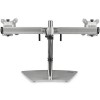 BASE SOPORTE PARA 2 MONITORES DE HASTA 24  - COLOR PLATA Imagen