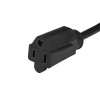 CABLE 0.45M DE EXTENSION PLANO NEMA 5-15P A NEMA 5-15R Imagen