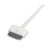 CABLE 1M CONECTOR DOCK 30 PIN IPAD IPHONE A USB BLANCO        . Imagen