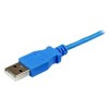 CABLE 1M MICRO USB B A USB A DELGADO AZUL PARA SMARTPHONE Imagen