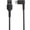 CABLE ACODADO USB A LIGHTNING PARA IPHONE DE 1M - MFI - NEGRO Imagen