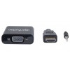 CABLE ADAPTADOR CONVERTIDOR HDMI A VGA + AUDIO 3.5MM 1080P M-H Imagen