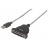 CABLE ADAPTADOR CONVERTIDOR USB A PARALELO DB25 1.8M IMPRESORA Imagen