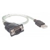 CABLE ADAPTADOR CONVERTIDOR USB A SERIAL DB9 RS232 45CM BLISTER Imagen
