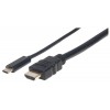 CABLE ADAPTADOR CONVERTIDOR USB-C 3.1 A HDMI 1.0M 4K M-M Imagen