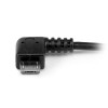 CABLE ADAPTADOR MICROUSB A USB OTG 12CM ACODADO MACHO HEMBRA Imagen