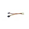 CABLE ALIMENTACION DIVISOR Y SATA 0.15M X2 MOLEX 4 PINES Imagen