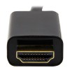 CABLE CONVERTIDOR ULTRAHD 4K MINI DISPLAYPORT A HDMI 1M NEGRO. Imagen