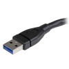 CABLE DE 15CM EXTENSOR USB 3.0 USB SUPERSPEED NEGRO Imagen