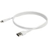 CABLE DE 1M USB A LIGHTNING CERTIFICADO MFI APPLE BLANCO Imagen