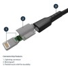 CABLE DE 2M USB A LIGHTNING CERTIFICADO MFI APPLE NEGRO Imagen