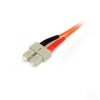 CABLE DE 3M MULTIMODO DUPLEX FIBRA OPTICA LC SC 50/125 Imagen