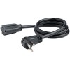 CABLE DE EXTENSION NEMA 5-15R A NEMA 5-15P ACODADO 90CM Imagen