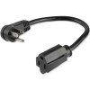 CABLE DE EXTENSION NEMA 5-15R A NEMA 5-15P ACODADO 90CM Imagen