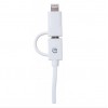 CABLE ILYNK LIGHTNING+ MICROUSB A USB (2 EN 1). Imagen