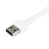 CABLE USB 2.0 A USB-C DE 1 M BLANCO - CON FIBRA ARAMIDA Imagen