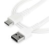 CABLE USB 2.0 A USB-C DE 1 M BLANCO - CON FIBRA ARAMIDA Imagen