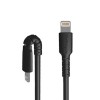 CABLE USB-C A LIGHTNING DE 1M COLOR NEGRO - CERTIFICADO MFI Imagen