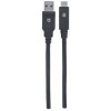 CABLE USB-C V3.1  C-A 2.0M NEG . Imagen