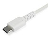 CABLE USB TIPO C DE 1 M - BLANCO - CON FIBRA ARAMIDA Imagen