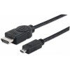 CABLE VIDEO HDMI 1.4 M-MICRO 2M+ETHERNET Imagen