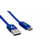 CABLE VORAGO CAB-123 USB-TIPO C 1 METRO CARGA RAPIDA AZUL Imagen