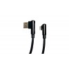 CABLE VORAGO CAB-306 USB A LIGHTNING 2.4A 90 GRADOS NEGRO Imagen