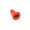 CARGADOR PARA AUTO VORAGO AU-101ROJO CON 1 PUERTO USB BLISTER Imagen