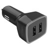 CARGADOR PARA AUTO VORAGO AU 103 NEGRO CON 2 PUERTOS USB BLISTER Imagen