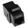 COPLE RJ45-RJ45 CAT5E KEYSTONE UTP RED NEGRO Imagen