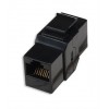 COPLE RJ45-RJ45 CAT6 KEYSTONE UTP RED NEGRO Imagen