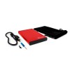 ENCLOSURE VORAGO HDD-201 ROJO D D 2.5 SATA USB 3.0 Imagen