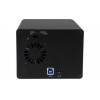 GABINETE USB 3.0 UASP RAID 2 BAHIAS SATA III 3.5 CON HUB USB . Imagen