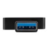 HUB 4 PUERTOS USB 3.0 WINDOWS Y MAC  ALIMENTACION USB  NEGRO Imagen