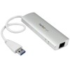 HUB USB 3.0 PORTATIL CON CABLE 3 PUERTOS USB Y RED Imagen