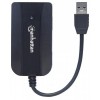 HUB USB V3.0  3 PTOS SIN FUENTE MAS LECTOR TARJETAS Imagen