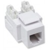 JACK RJ11 RJ12 PARA TELEFONIA DE IMPACTO BLANCO Imagen