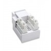 JACK RJ11 RJ12 PARA TELEFONIA DE IMPACTO BLANCO Imagen