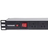 PDU BARRA MULTICONTACTO 8 CONTACTOS INTERRUPTOR SUPRESOR RACK Imagen