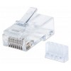 PLUG MODULAR RJ45 UTP CAT6 MULTIFILAR 90PZS CONTACTO CHAPA ORO Imagen