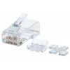 PLUG MODULAR RJ45 UTP CAT6A SOLIDO 80PZS CONTACTO CHAPA ORO Imagen